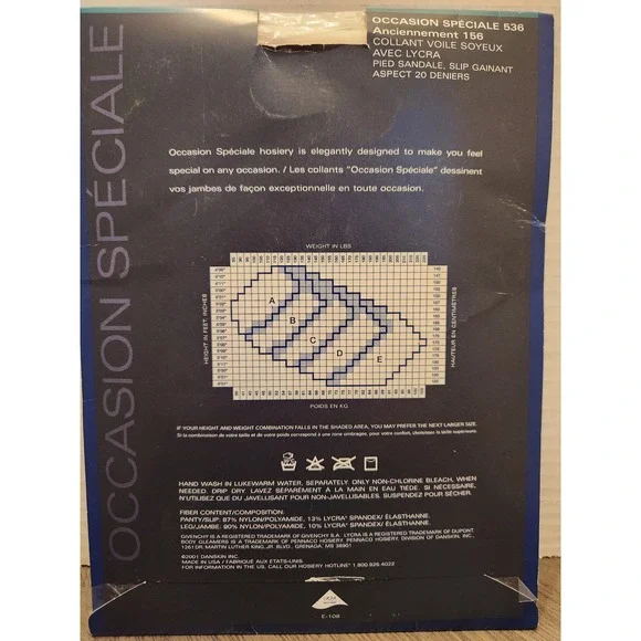 GIVENCHY HOSIERY BODY GLEAMERS SUPERBE SANDALTOE SIZE B - Picture 2 of 2